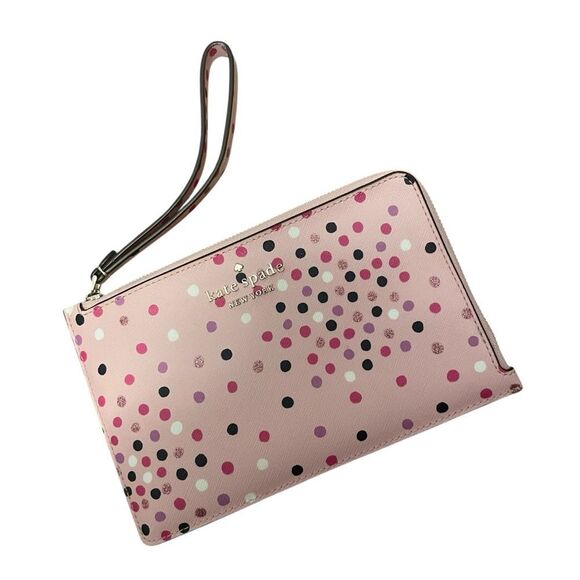 Kate Spade Staci Festive Confetti Medium L-zip Wristlet